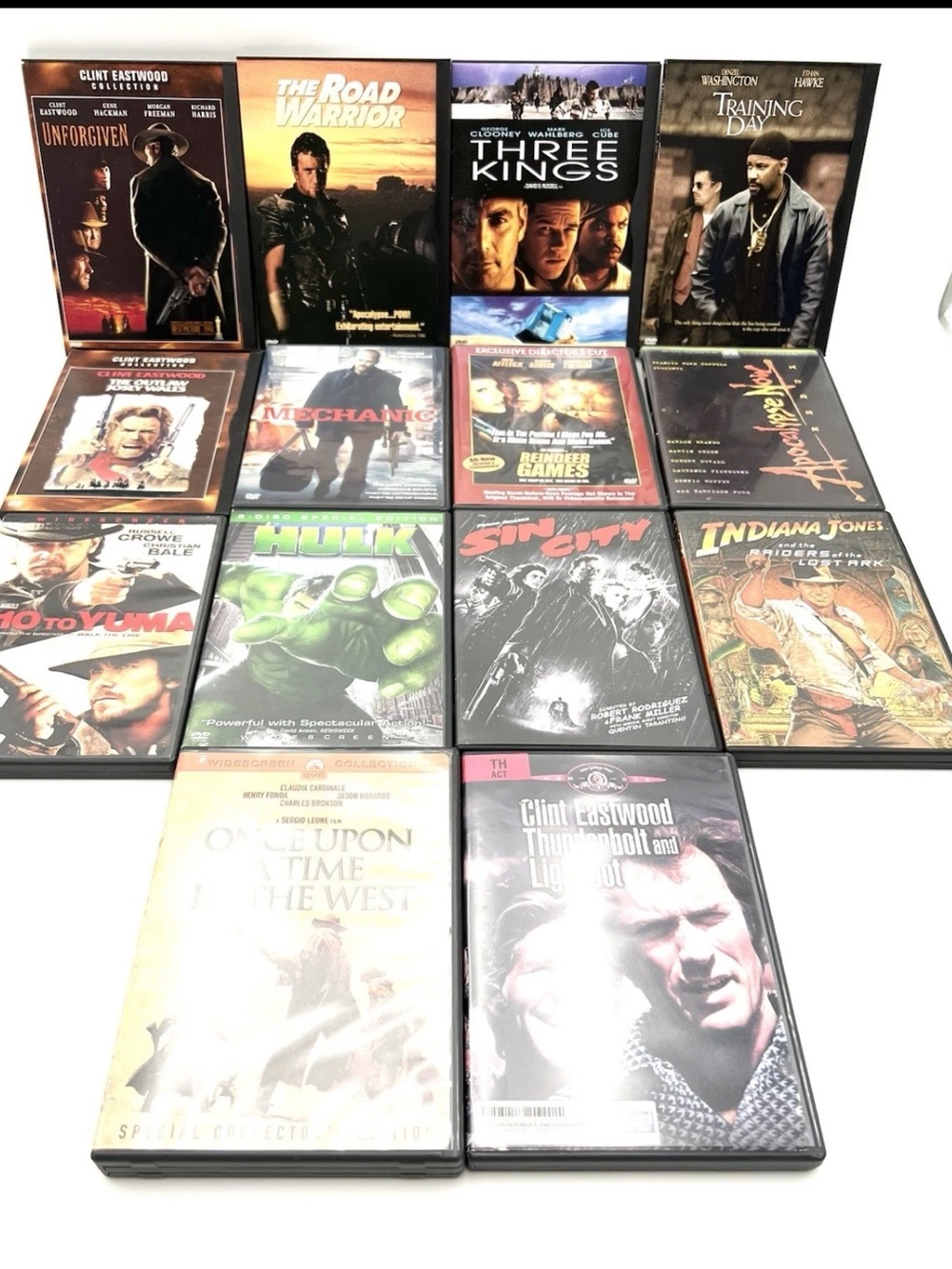 Assorted Western and Action Movies DVD Collection